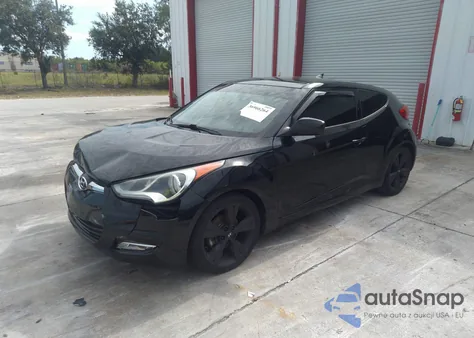 2016 Hyundai Veloster z USA, uszkodzony, nr VIN KMHTC6ADXGU263619
